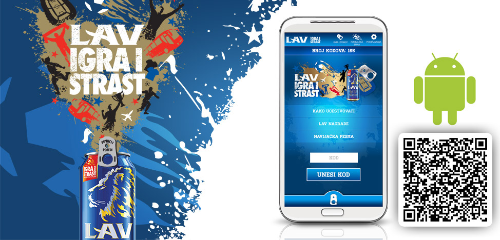 screeenshot presenting mobile device with app mockup for carlsberg brewery